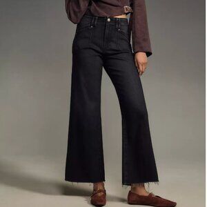 PAIGE Anessa High-Rise Crop Wide-Leg Jeans - NWT